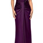 AQUA  halter mixed media gown  Photo 2