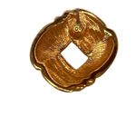 1980s Monet Gold Tone Knot Stud Earrings Women’s Designer Costume Jewelry Gold Photo 4