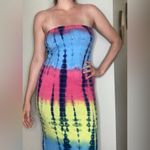 Heart & Hips  Bodycon Tie-Dye Maxi Tube Dress Size Large Photo 3