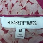 Elizabeth and James 100% Silk Women's Pink Floral Sleeveless Tank Crop Top Sz M Photo 2