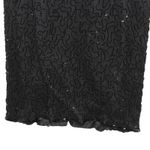 Laurence Kazar Black Sequin Covered Mini Dress Silver Details Large Photo 5