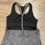 Lululemon Grey Twist Back Tank With Built In Sports Bra - Size 4 Photo 5