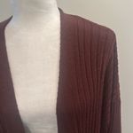 NWT 525 America Long Ribbed Merlot Duster Cardigan Sz XS/S Red Photo 6
