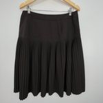 FOR THE REPUBLIC Vintage Womens Classic School Girl Pleated Chocolate Skirt 10 Photo 3