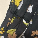 Veroalfie Nina Black Floral Embroidered Dress with Heart Buttons‎ Size 2 Photo 2