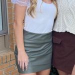 Green leather skirt Photo 0