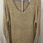 Love Tree  Speckled V Neck Long Sleeve Sweater‎ M Photo 0
