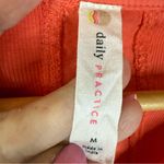 Anthropologie Daily Practice Mini Dress Women Orange Tango Cotton Vacay Size Med Photo 3
