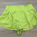 Free People Green  Movement Get Your Flirt On Shorts Photo 0