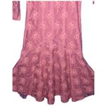Vintage 80s Pink Lace Mermaid Dress Small – Handmade Barbiecore Prom Gown Photo 7