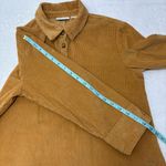 Vermont Country Store Brown Mustard Corduroy Shirt Dress With Packets Size S Tan Photo 7