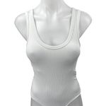 Abercrombie & Fitch White Rib Knit Sleeveless Sweater Bodysuit Tank Top Size XS Photo 0