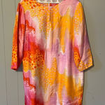 Vilagallo Silk Dress Size 46 Pink Photo 0