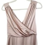 ASOS Edition Satin V Neck Sleeveless Bridesmaid Maxi Dress Size 6 Photo 2