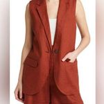 Madewell NEW Larsen Linen Vest XS Photo 0