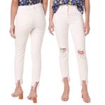 L'Agence L’Agence Jeans White High Line High Rise Distressed Stretch Skinny Jean Size 24 Photo 16