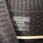 Abercrombie & Fitch  Navy cable knit mock neck sweatshirt Photo 3