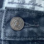 We The Free - black distressed denim jeans skirt Sz 31 Photo 13