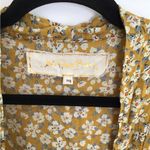 Jen's Pirate Booty  $132 Crowne Yellow Floral Kimono Jacket Top Size P Small Photo 1
