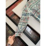 DANA SCOTT WOMEN LARGE FLORAL SWEATER PASTEL cottage vintage‎ winter white blue Photo 2