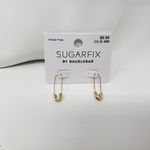 BaubleBar NWT Sugarfix by Gold-Tone Safety Pin Threader Earrings Women's Photo 0