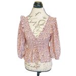 Topshop Womens Blouse Sz 6 Floral Coquette Cottagecore Cottage Prairie Boho Chic Photo 1