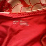 Aerie  Scoop Floral Printed Tie Front Bikini Top Size Small Photo 2