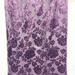 Vintage Velvet Burnout Midi Dress Womens Small NEW NOS Purple Whimsigoth Y2k 90s Photo 5