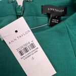 Ann Taylor Emerald Kelly Green High Neck Sleeveless Midi Sheath Dress Size 4 Photo 1