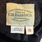 Vintage G.H. Bass & Co 100% Wool Wrap Skirt Women’s Sz 8 Charcoal Career Office Photo 4