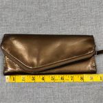 Hobo International Hobo Women's Gold Leather Zip-Around Clutch Wallet Photo 8