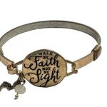 Walk by faith inspirational bangle bracelet Photo 0