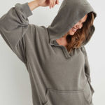 Westbound  Notch Neck V Neck Hoodie Photo 0