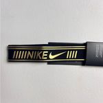 Nike Pro Women's Athletic Sporty Workout Gym Metallic Headband Black and Gold Photo 2