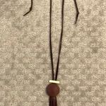Garnish Boutique Portland NWOT  leather Wikiup adjustable length necklace.  Originally $158 Photo 4