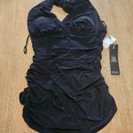 Magicsuit Yvonne Halter Neck Tummy Control Slimming Swim‎ Dress sz 8 NWT Black Photo 2