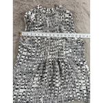 Theory  Sleeveless Silk Shirt Size L Geometric Print Pleated Front Minimalist Photo 5