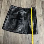 Motel Rocks  Pelma faux croc leather thigh slit mini skirt Photo 2