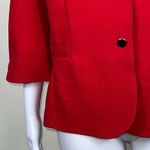 R&K Originals Vintage Cropped Red Power Blazer Size 12 Photo 2