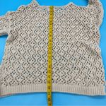 Nicole Miller  Pullover Knitted Coverup Cream Size Small Photo 6