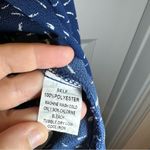 Crescent  Blue/White Print V Neck Strappy Cold Shoulder Blouse size S Photo 7