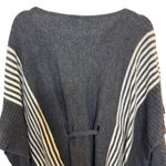 Maude  Tie Waist Poncho Wool Blend Sweater Gray Size OSFM S/L Pullover Photo 8