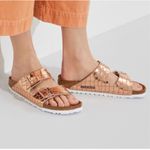 Birkenstock NWOB Arizona Gator Gleam Copper Sandals. MSRP $140. Size EU38 Photo 3