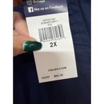CHAPS Pullon Cropped Cargo Navy Blue Pants Plus Size 2X NWT Casual Active Photo 4