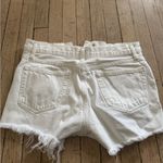 AGOLDE  White Denim Shorts Photo 4