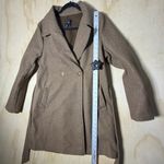 Love Tree Women’s Belted Long Coat Size Large Brown Polyester Style Peacoat Photo 6