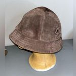 Nine West Women’s Vintage Faux-Suede Brown Bucket Lined Hat Fall/Winter Cap Photo 0