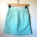 ZARA  Basic cotton/viscose aqua blue skirt in xs. Photo 0