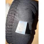 CALIA Women's Cable Knit Pom Beanie Hat Charcoal Grey Cozy Winter Warm, NWT Black Photo 2