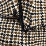 Brown Houndstooth Stretch Check Grunge Sexy Micro Mini Womens Skirt Size L Size L Photo 3